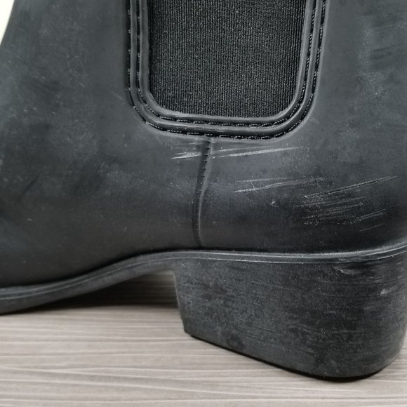 Jeffrey Campbell Stormy Rain Boot, Black, Womens Size 6 - Picture 10 of 11